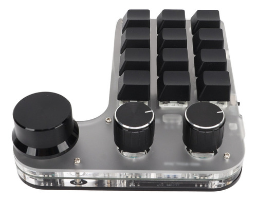 Teclado Programable Con 3 Botones Rgb Y 12 Teclas Bluetooth