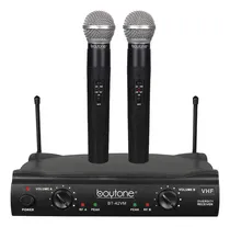 Comprar Boytone Bt-42vm Sistema De Micrófono Inalámbrico De Doble Canal Receptor De Micrófono Inalámbrico De Doble Frecuencia Vhf Fijo De Doble Frecuencia, 2 Micrófonos De Transmisor Dinámico De Mano, Para