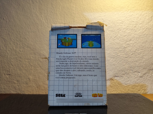 Missile Defense 3d - Master System (Usado)