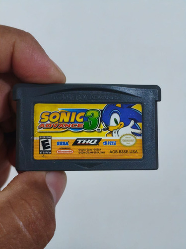 Juego Nintendo Gameboy Gba Sonic Advance 3 Colección Vintage (Usado)
