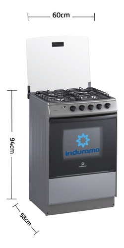 Imagen 6 de 7 de Cocina Indurama Córdova Spazio 3 Gris 4 Quemadores