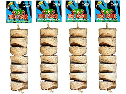 Wesco Pet Bird Kabob Shreddable Bird Toy (paquete De 4)
