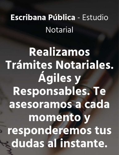 Imagen 4 de 5 de Escribana. Compraventas De Inmuebles, Agiles Cons X Whatsapp