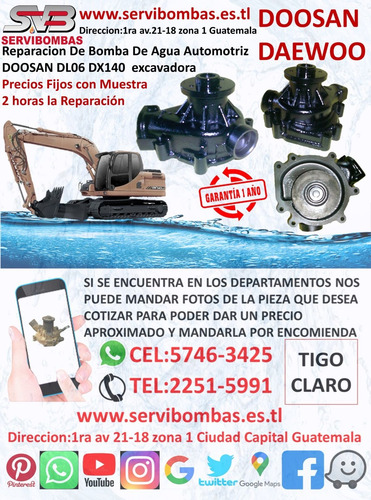 Reparacion De Bomba De Agua Automotriz Doosan Daewoo 65.0600