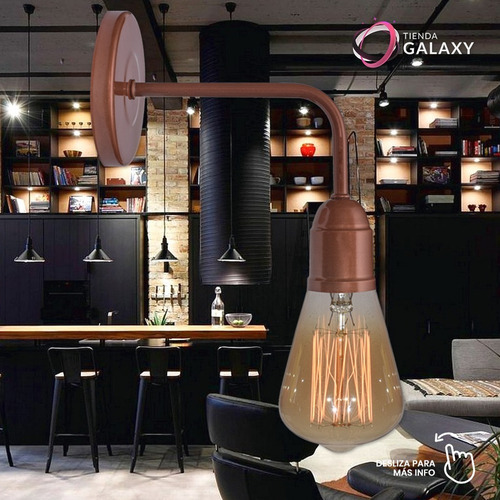Imagen 4 de 8 de Lampara Aplique Pared Industrial Moderno Vintage Apto Led