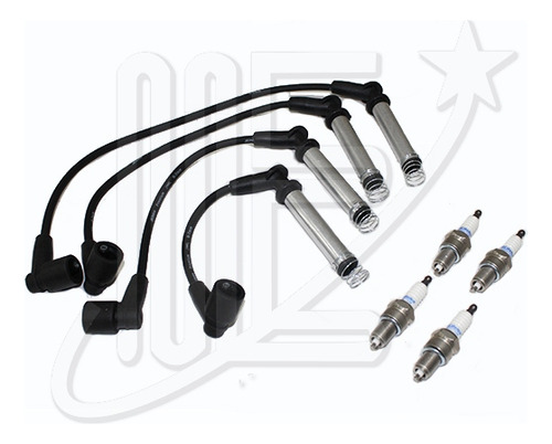 Kit De Bujias Y Cables Chevrolet Agile Celta Corsa 1.4 8v