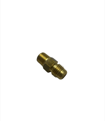 Niple 1/8 Npt X 1/4 Sae Latão Furo 2mm