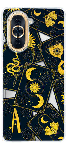 Funda Para Huawei Cartas Tarot Personalizada Con Tu Inicial
