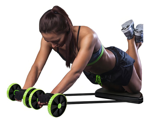 Dispositivo de ejercicio abdominal con rueda elástica Revoflex Xtreme