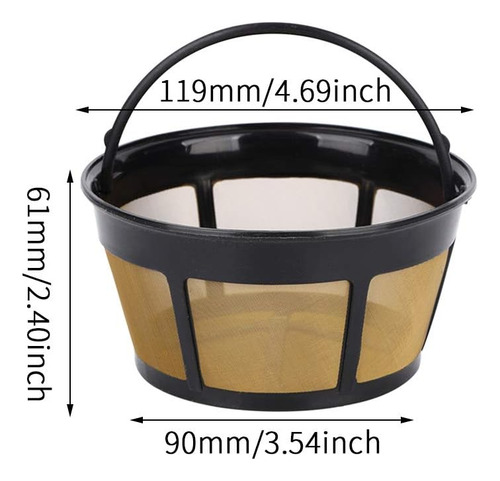 Cesta De Filtro De Café Reutilizable Filtro De Café Permanen
