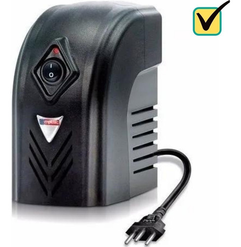 Protetor 500va (300w) Mono 110v Emplac Estabilizador Cor Preto