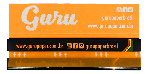 Caixa Seda Guru Preta Black Large 50 Livretos