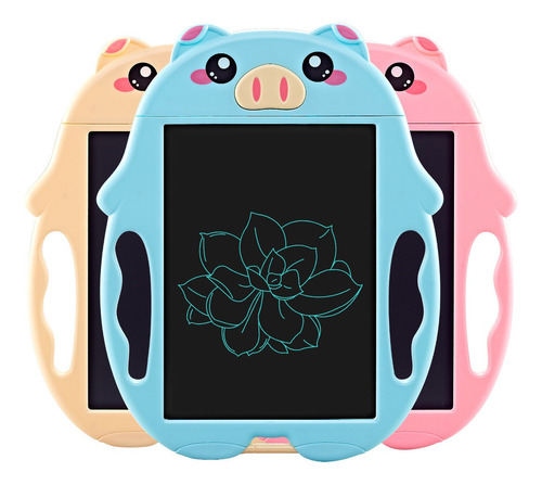 Pizarra Mágica Tableta Lcd Enseñanza Dibujo Niños Rosa/