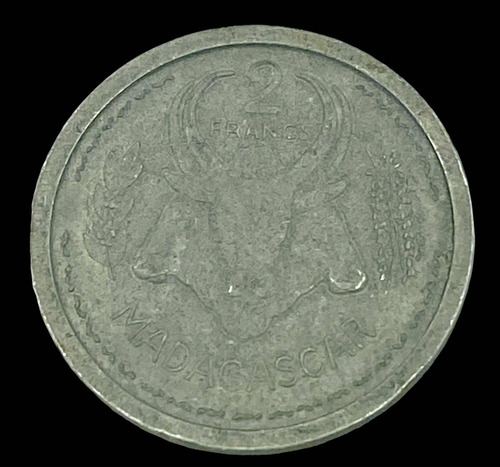 Moneda De Madagascar De 2 Francos 1948 Continente Africano (Usado)