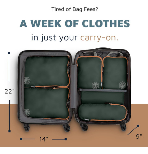 Cubos De Compresión Para Viajes - Maletas Y Mochilas.