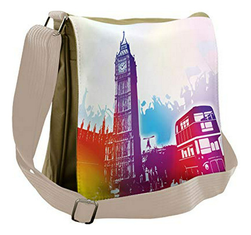 Bolso De Mensajero - Ambesonne Urban Bag, Historical Big Ben