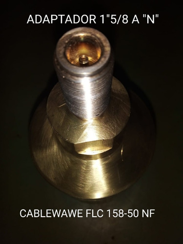 Imagen 1 de 4 de Conector Coaxil Adaptador 2 5/8 A N - Cablewawe - Usado