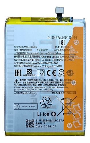 Bata Para Xiaomi Redmi 12c - Poco C55 Bn5k 5000mah