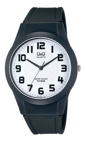 Reloj Q&q Análogo De Dama | Hombre Color De La Correa Negro