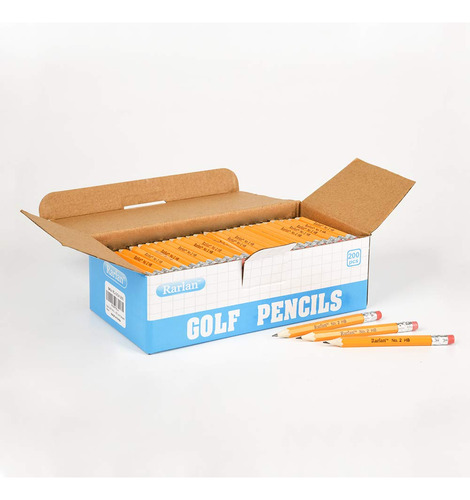 Lápices Rarlan Golf 2 Hb Con Gomas De Borrar Preafiladas, Pa