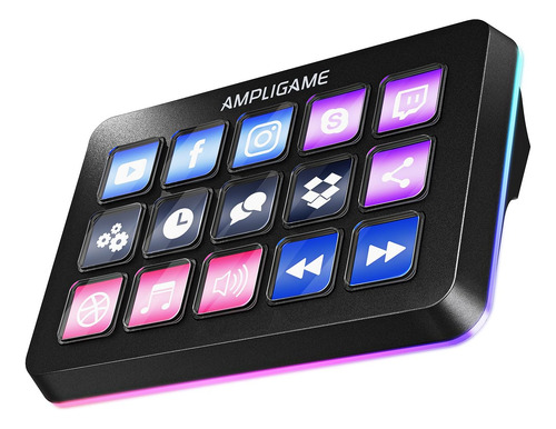 Fifine Ampligame Stream Controller Con 15 Teclas Macro