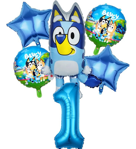 5 Bonitos Globos Con Tematica De Cachorros  Blueys +num