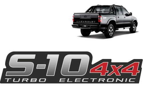 Emblema Turbo Eletronic 4x4 S10 2007 A 2020 