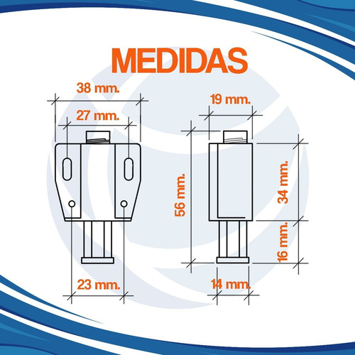 Expulsor Simple Reforazdo Push On Magnético X5/u Eurohard