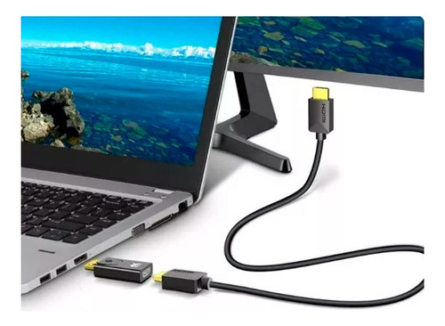 Adaptador Displayport Para Hdmi Conversor 4k 60hz Tv Monitor
