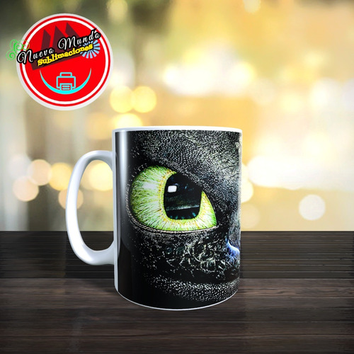 Taza Blanca De Cómo Entrenar A Tu Dragón - Chimuelo Rostro