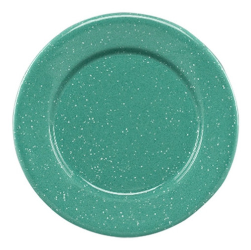 Juego De Plato Postre De Peltre Con Ala 6 Piezas Menta