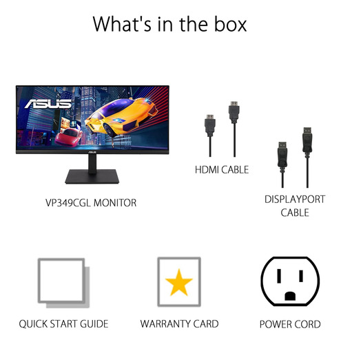 Monitor Asus 34 Ultrawide Hdr Gaming (vp349cgl) - 21:9 Uwqh