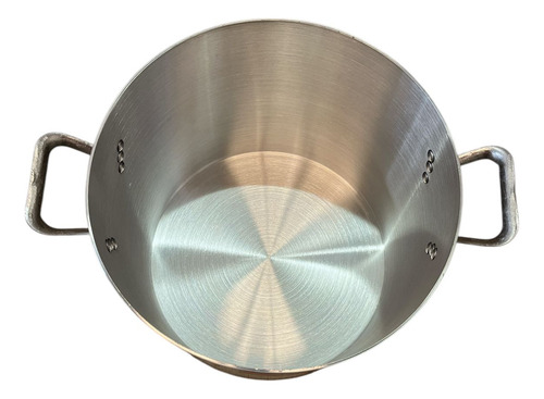 Olla De Aluminio Triple Fuerte No.24 Capacidad 10.85lts Plateado
