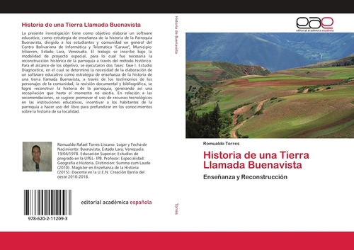 Libro: Historia Una Tierra Llamada Buenavista: Enseñanza Y