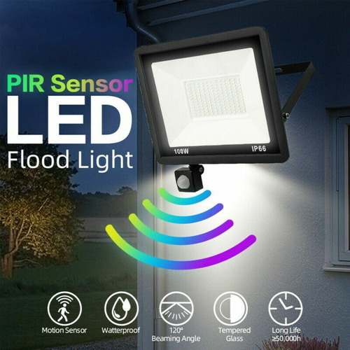 Refletor Led Externo Sensor De Movimento De Holofote 30/50/1
