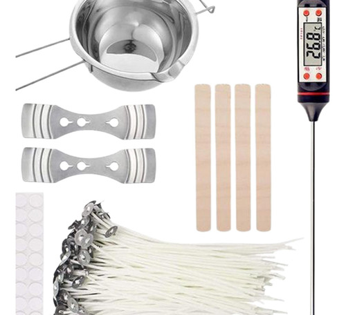 Kit Completo Para Fazer Velas Artesanais Em Com Termômetro
