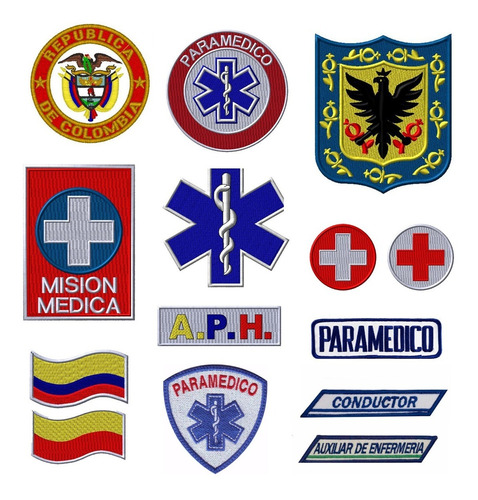 Parches Paramédicos, Sanidad, Emergencia Y Asistencia Médica