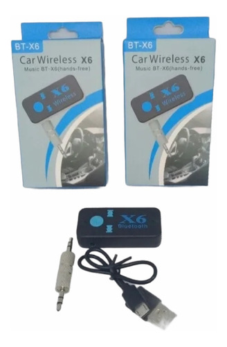 Receptor Adaptador Bluetooth Audio  Carro 3.5 Mm X 3.5 Mm