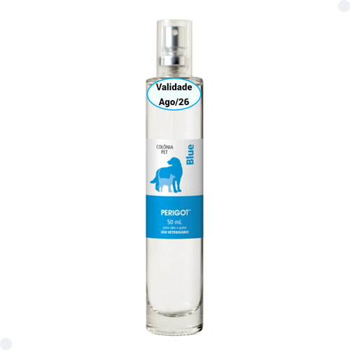 Perfume Colônia Pet Blue Perigot 50ml Banho Tosa Cães Gato