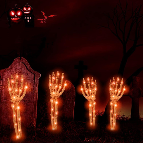 Decoraciones De Halloween Para Exteriores, Paquete De 4 Deco