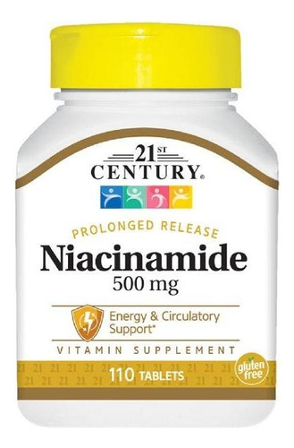 Niacinamide De Liberación Prolongada 500 Mg 110 Tabletas