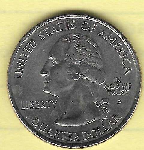 !!! Moneda E.e.u.u. 2002 25 Cents Dólar Indiana 1816 !!!