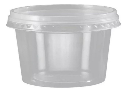 Pote Redondo Descartável Microondas Freezer 500ml Cx 288 Und Cor Translúcido