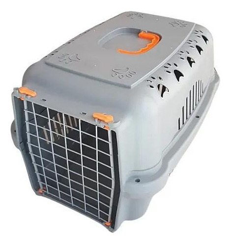 Caixa Transporte Falcon Neon Aço Para Cães E Gatos N.3
