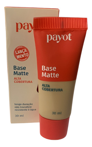 Nova Base Matte Payot Alta Cobertura Acabamento Impecável