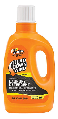 Dead Down Wind Detergente Para Ropa Sin Perfume, 40 Oz