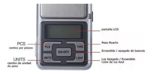 Bascula Gramera Digital Cocina Joyeria Desde 0.01gr Plateado 300 G