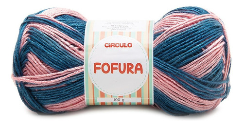 Fio Fofura Baby E Kids Circulo 100g 254mts 100% Acrílico Cor 9787- Mescla Pátina