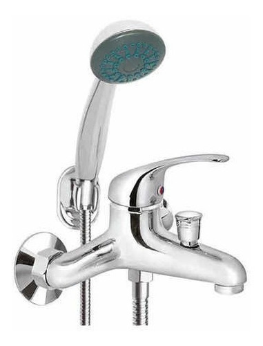 Llave Tina Ducha Monomando Cromada Kit Completo