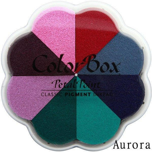 Scrapbook Cojin Tinta 8 Colores Petal Point Aurora Estampar